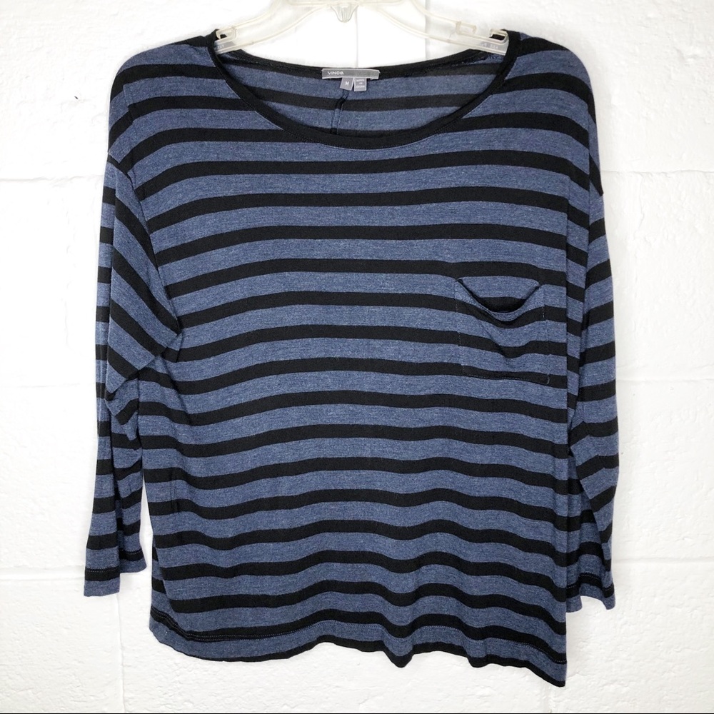 Vince striped long sleeve shirt